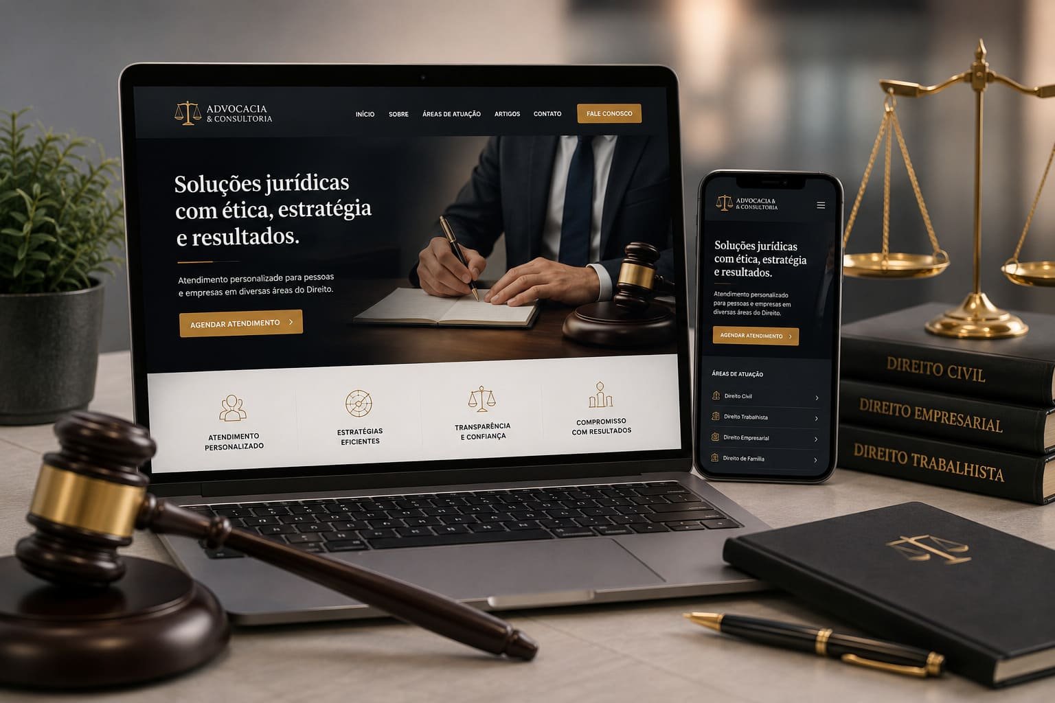 Site para Advogado: Como Atrair Clientes com Credibilidade